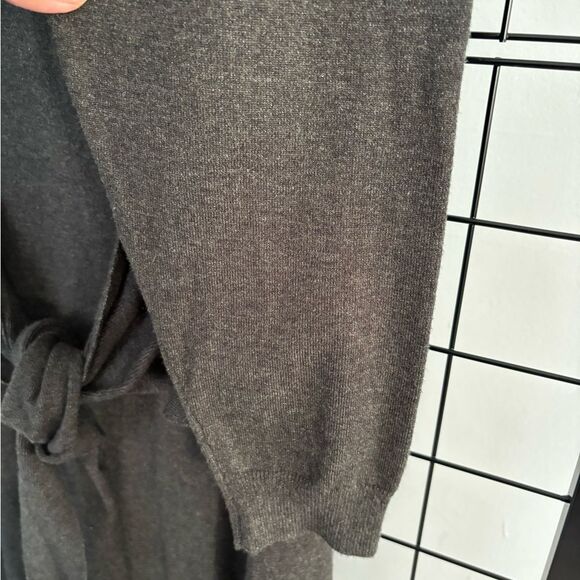 Lane Bryant Long Sleeve Wrap Sweater Gray Midi Dress NWT - Picture 6 of 12